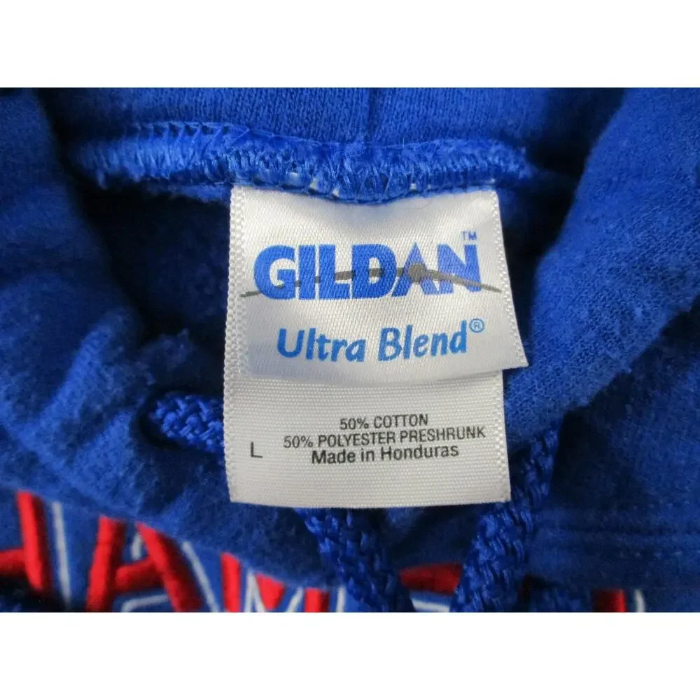 New York Giants Sweatshirt Mens Large Blue NFL Football Super Bowl XLVI Hoodie - Picture 4 of 9